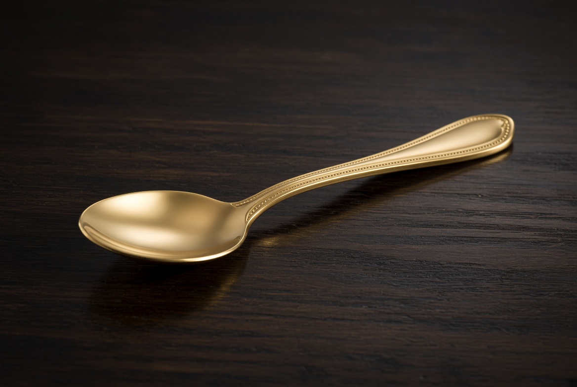 Gold teaspoon
